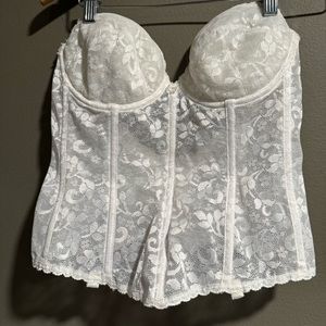 JC Penney White Corset Size 36C